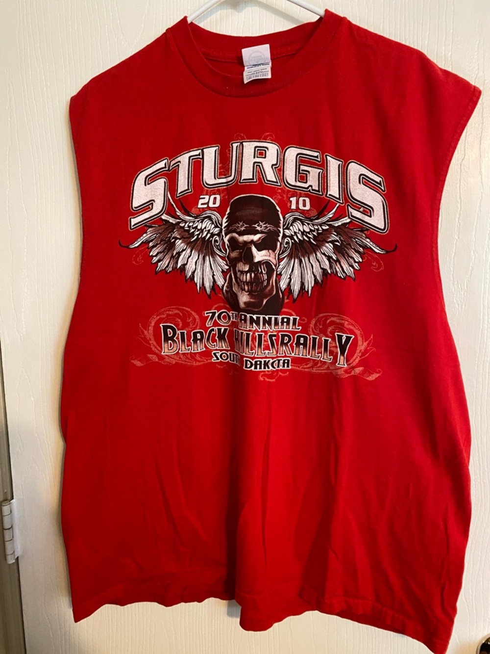 Sturgis 2010 Graphic Muscle Tee - Red